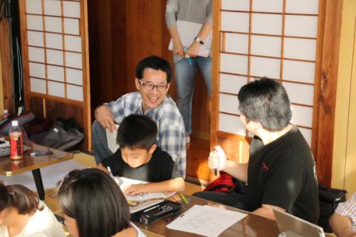 漫画家 村枝賢一 森真理 まんが体験教室 ゆのまえかじり 湯前町