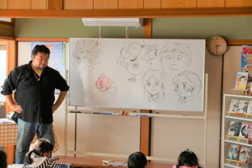 漫画家 村枝賢一 森真理 まんが体験教室 ゆのまえかじり 湯前町