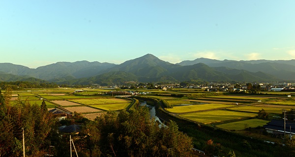 湯前町の全景